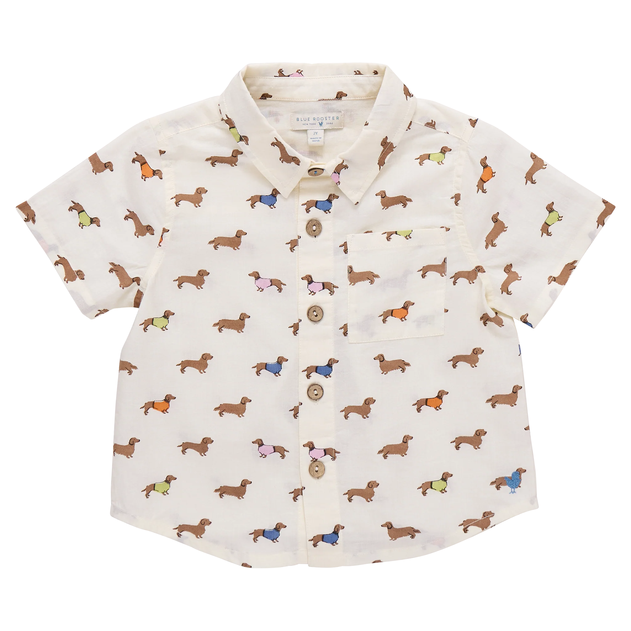 Boys Jack Shirt - Dachshunds In Sweaters